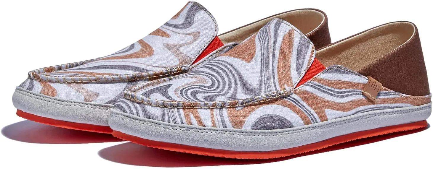 UIN Women's Art Painted Walking Casual Travel Shoes Lightweight Comfort Fashion Sneaker Formentera Series