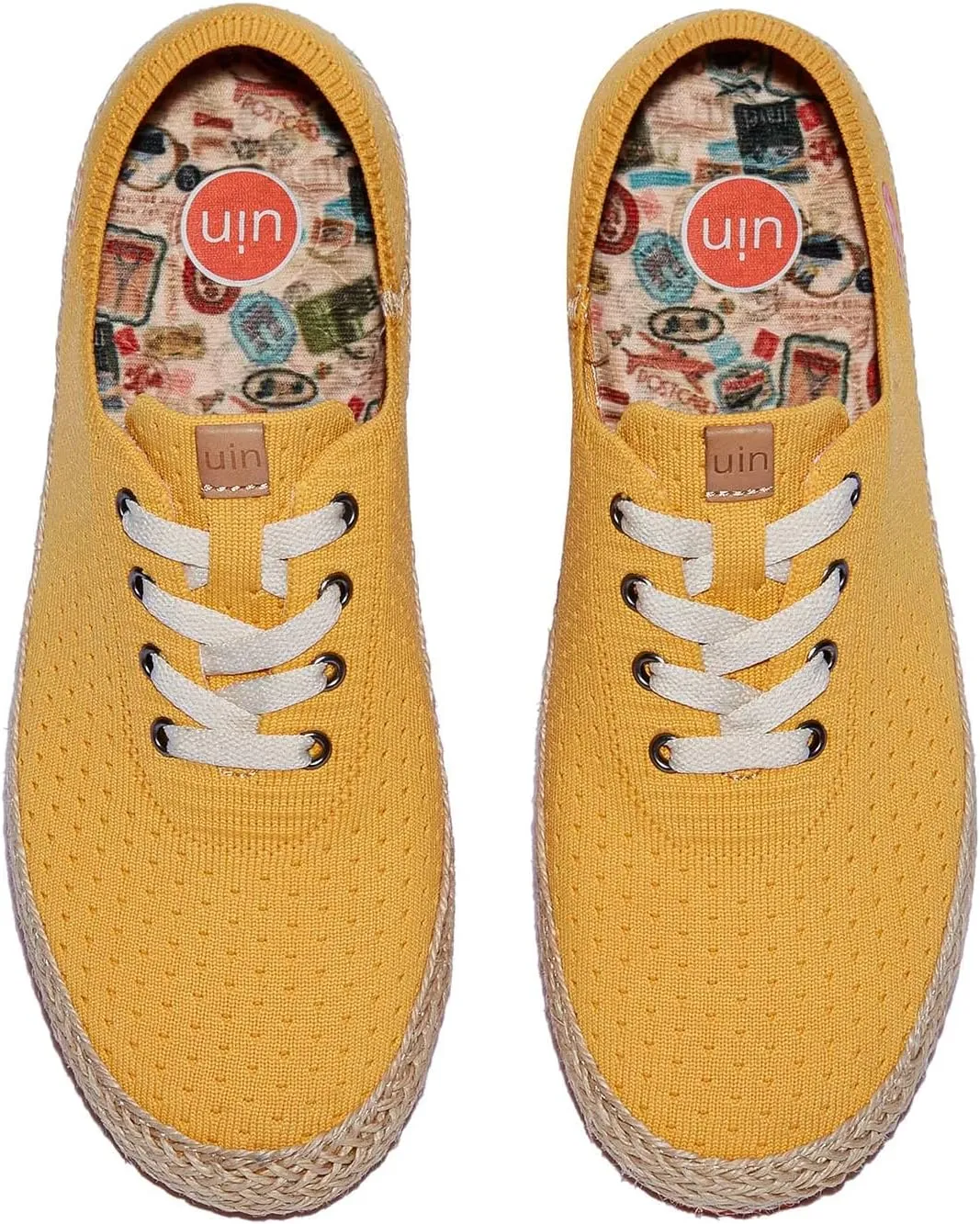 UIN Women's Art Painted Walking Casual Travel Shoes Lightweight Comfort Fashion Sneaker Formentera Series