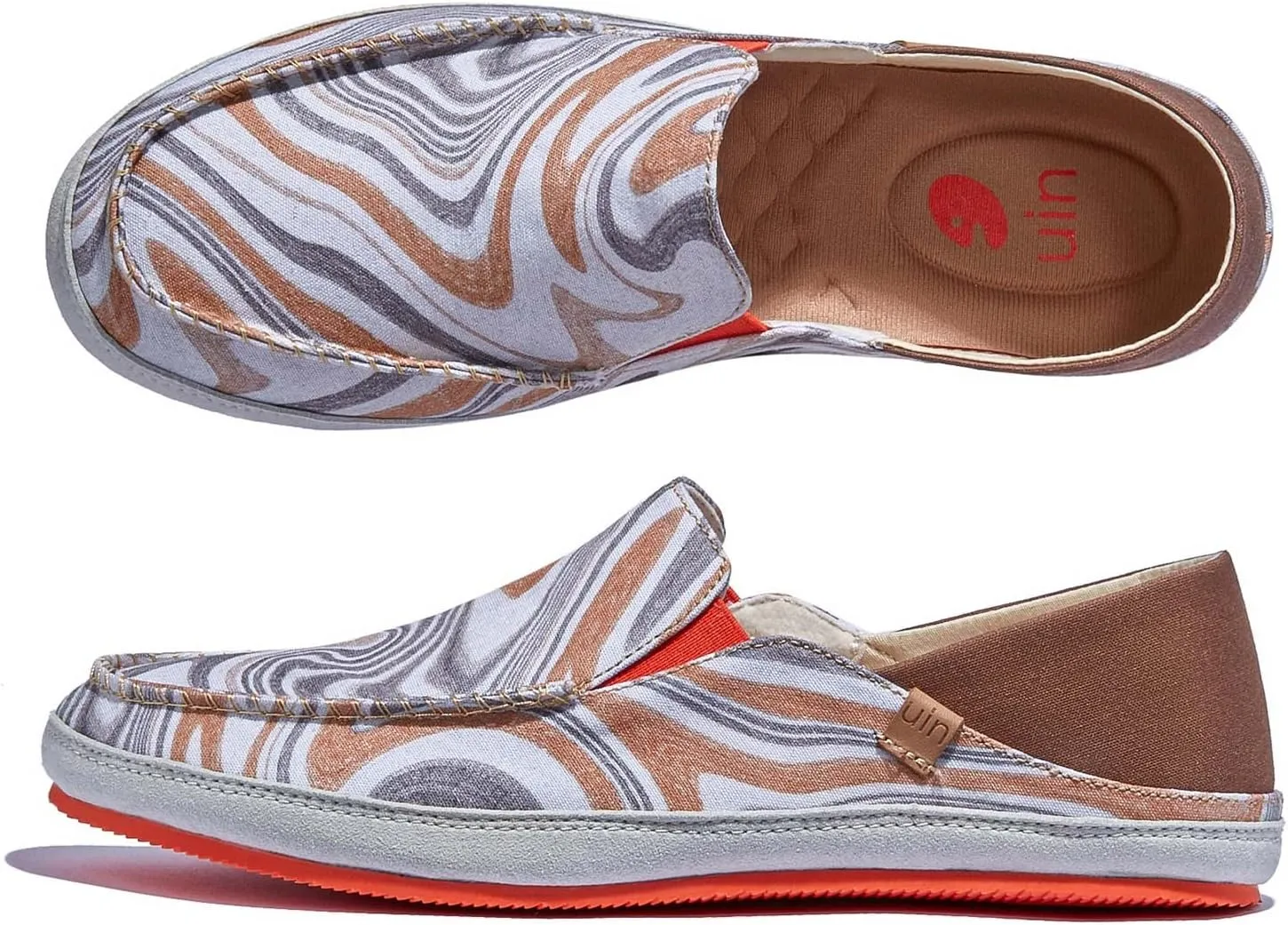 UIN Women's Art Painted Walking Casual Travel Shoes Lightweight Comfort Fashion Sneaker Formentera Series