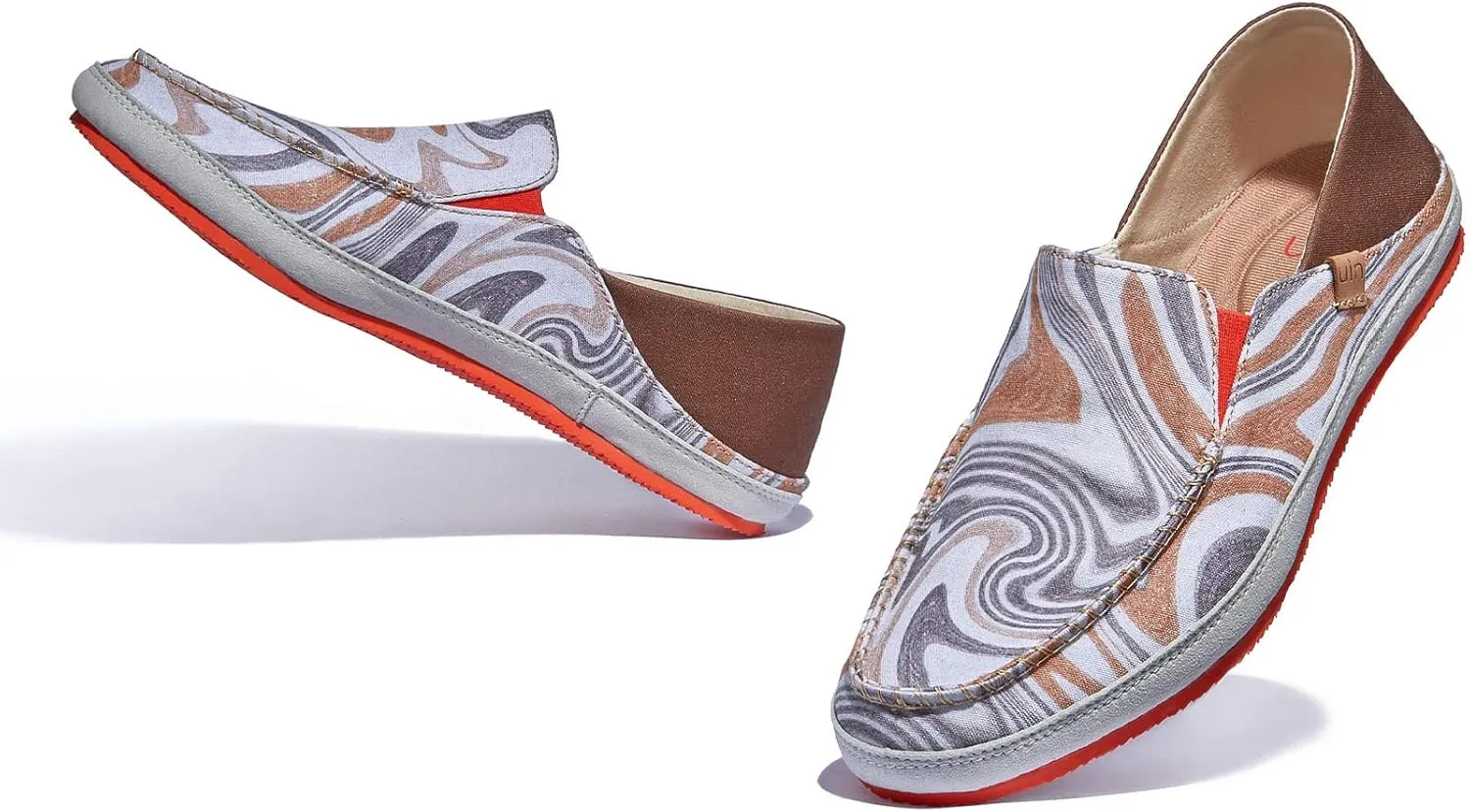 UIN Women's Art Painted Walking Casual Travel Shoes Lightweight Comfort Fashion Sneaker Formentera Series
