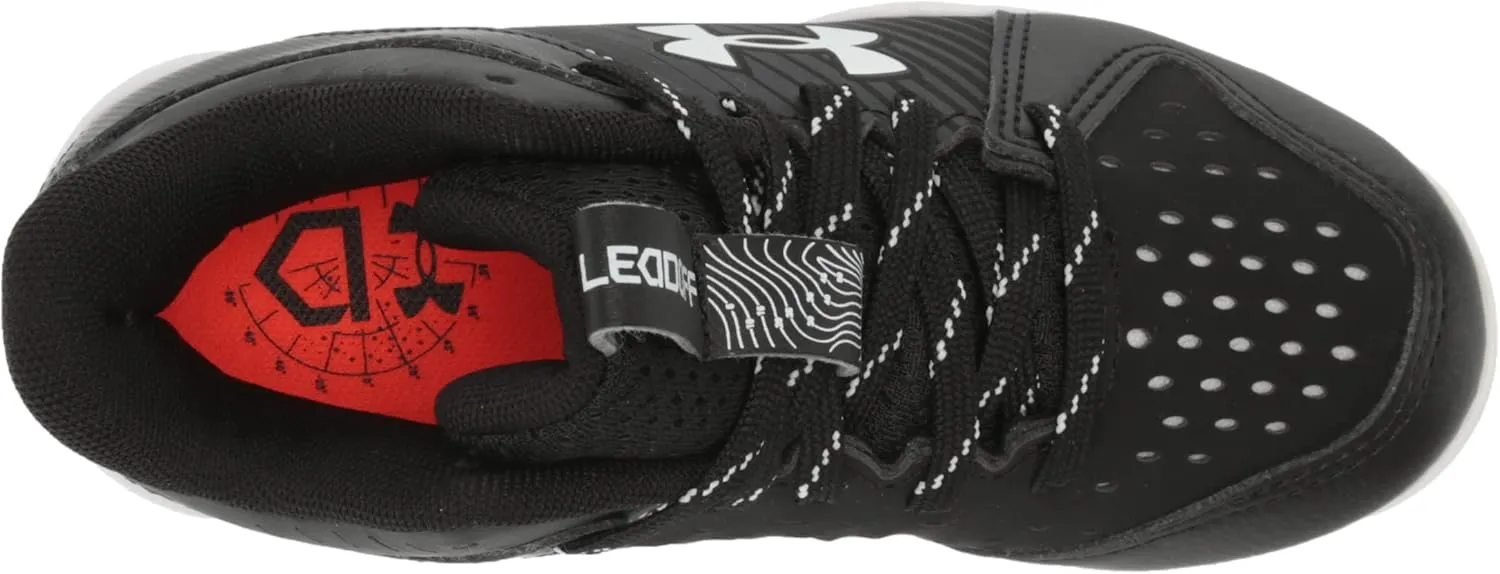 Under Armour Boys' Leadoff Mid Junior Rubber Molded Cleat Baseball Shoe