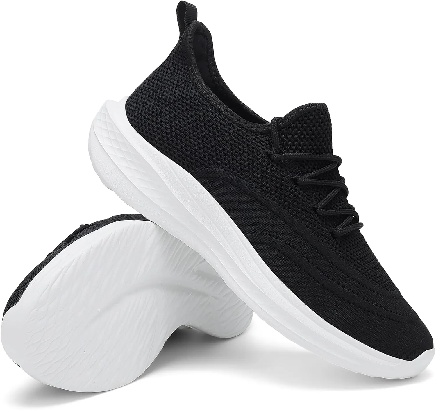 VAMJAM Men's Running Shoes Slip On Walking Shoes Non Slip Lightweight Workout Breathable Gym Sneakers Fashion Mesh Sneakers