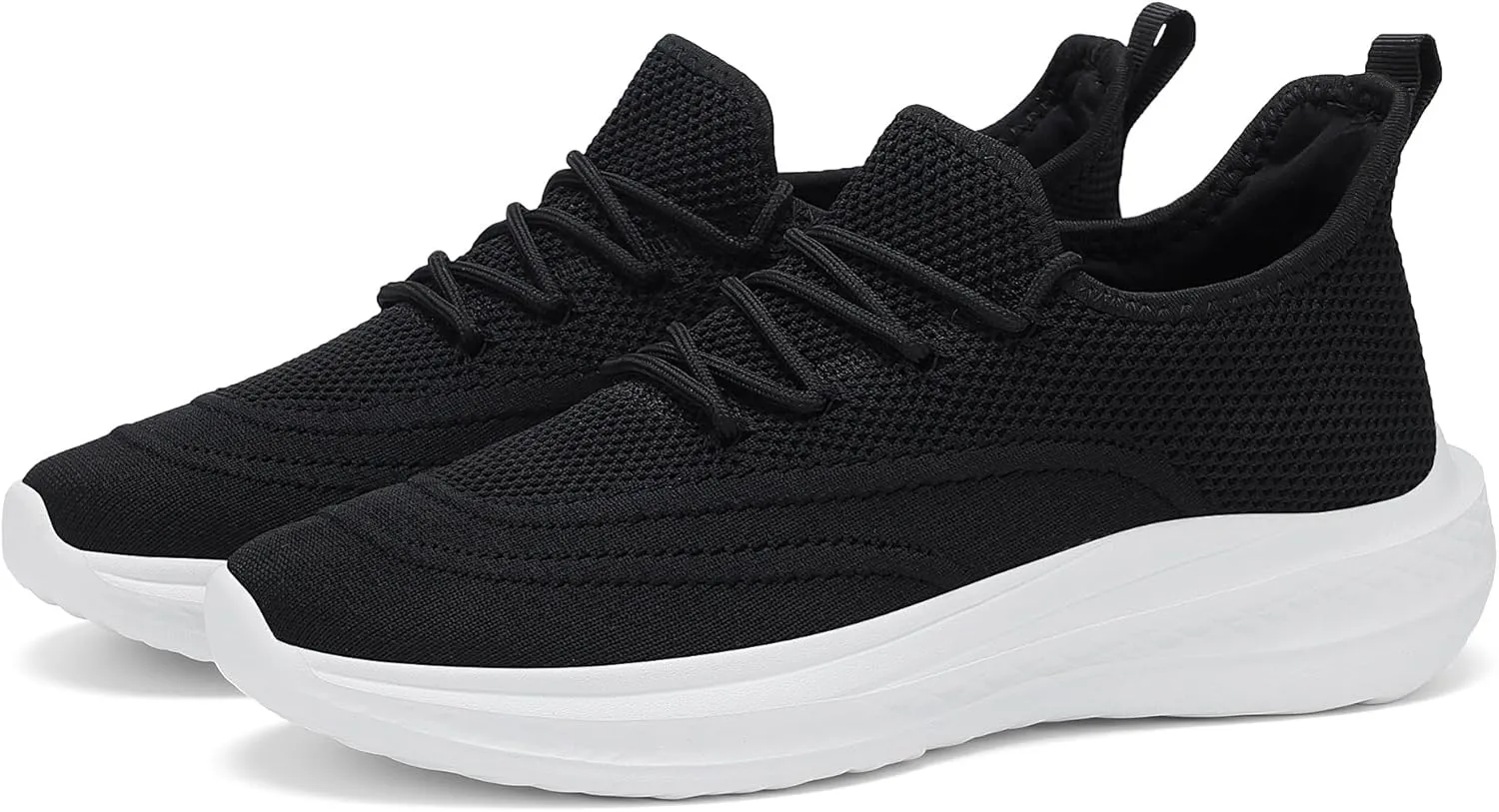 VAMJAM Men's Running Shoes Slip On Walking Shoes Non Slip Lightweight Workout Breathable Gym Sneakers Fashion Mesh Sneakers