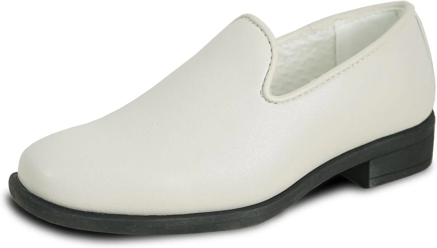 VANGELO Boy Dress Shoe Vallo Oxford Lace Up and Loafer Slip On Formal Tuxedo for Prom Wedding Ortholite Insole Size from Toddler to Big Kid