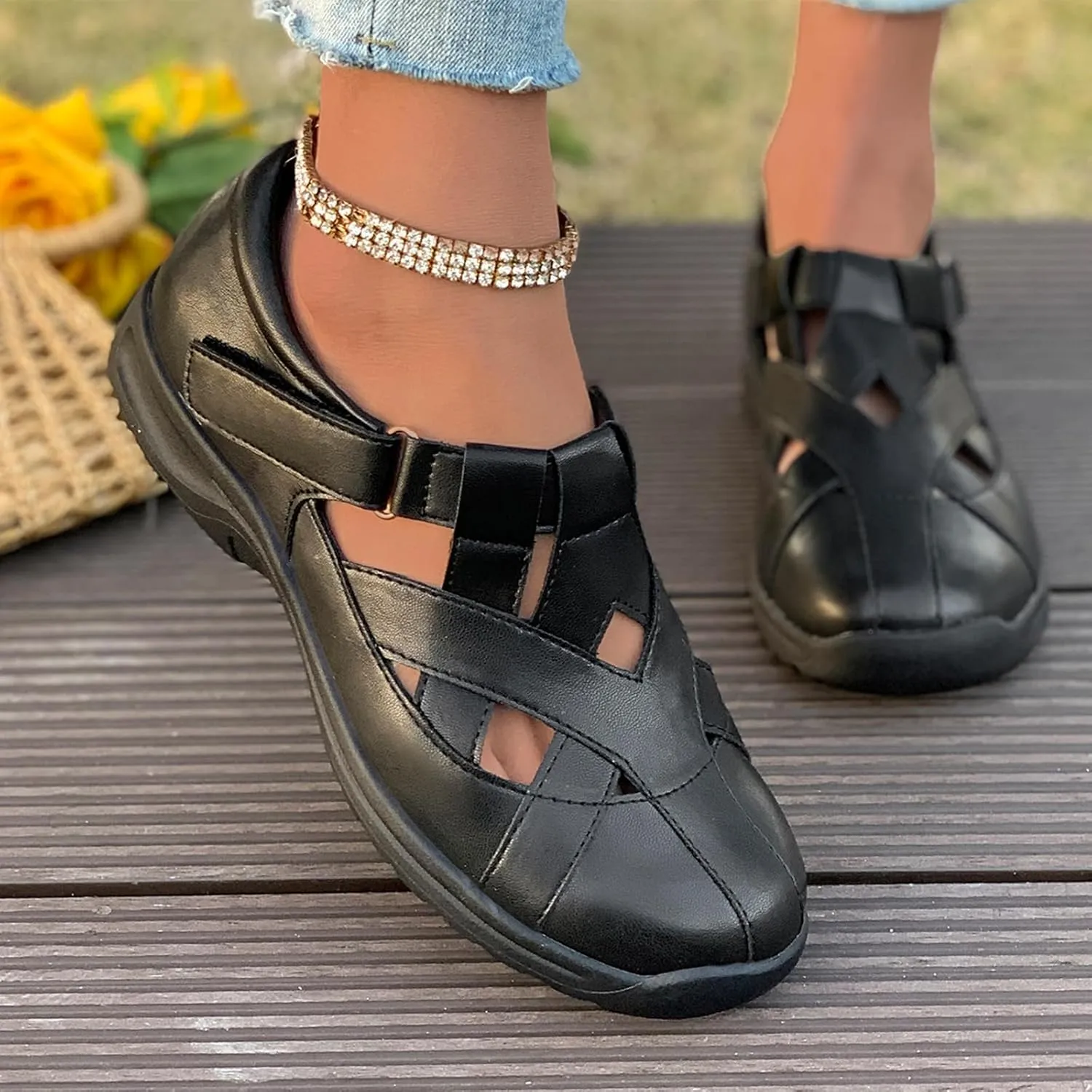VERDASCO Womens Wide Shoes Casual Loafers Comfort Flats Sandals Classic Dressy Shoes
