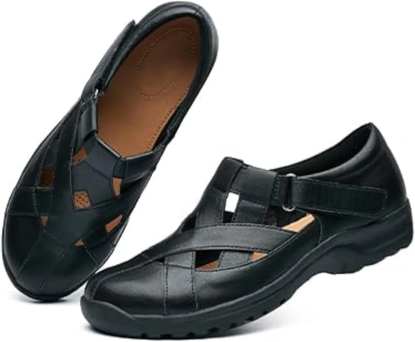 VERDASCO Womens Wide Shoes Casual Loafers Comfort Flats Sandals Classic Dressy Shoes