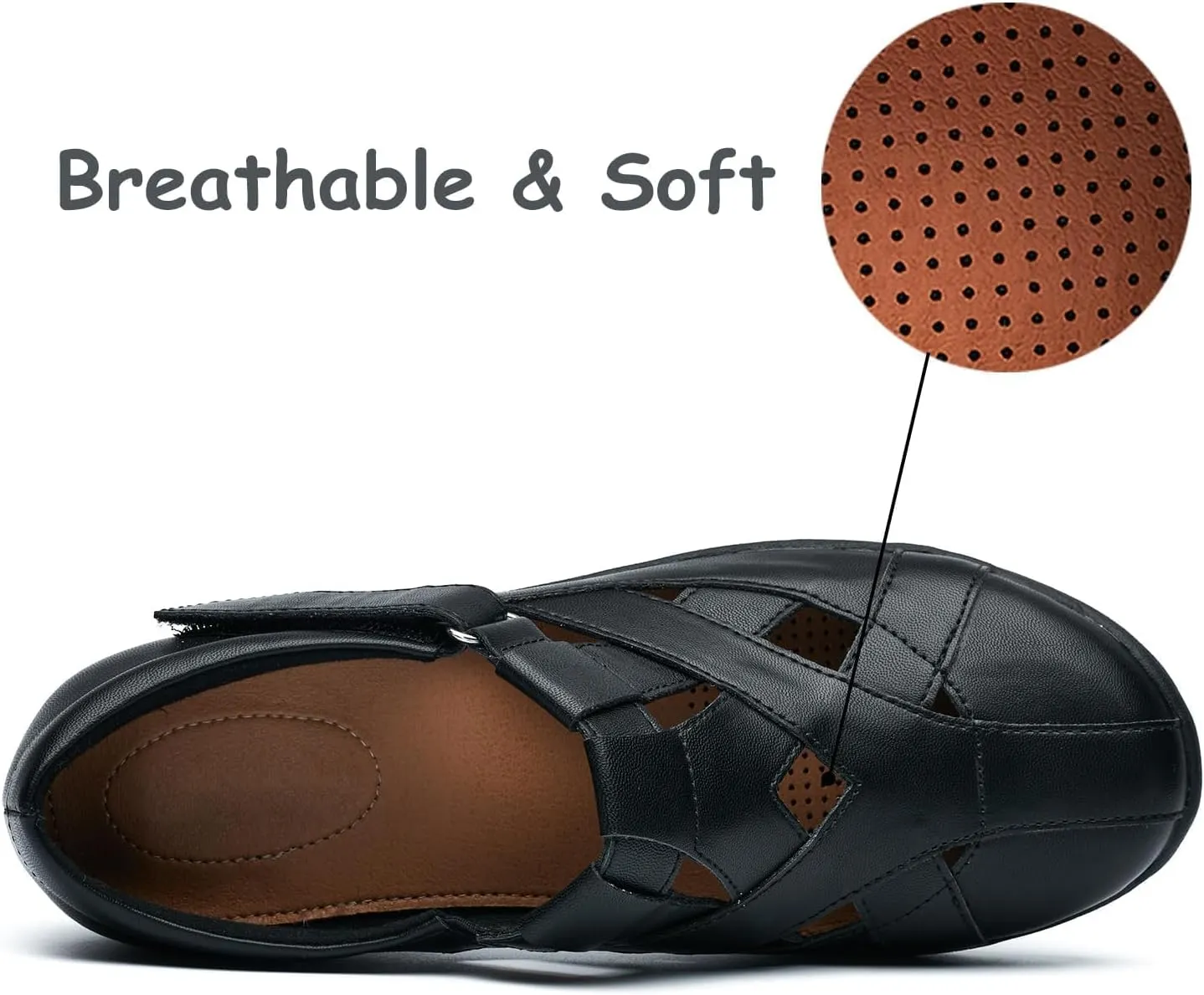 VERDASCO Womens Wide Shoes Casual Loafers Comfort Flats Sandals Classic Dressy Shoes