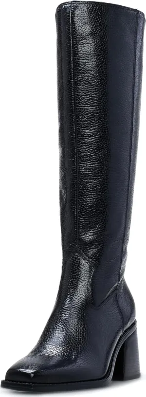 Vince Camuto Women's Biancaa Sangeti Extra Wide Calf Stacked Heel Knee High Boot
