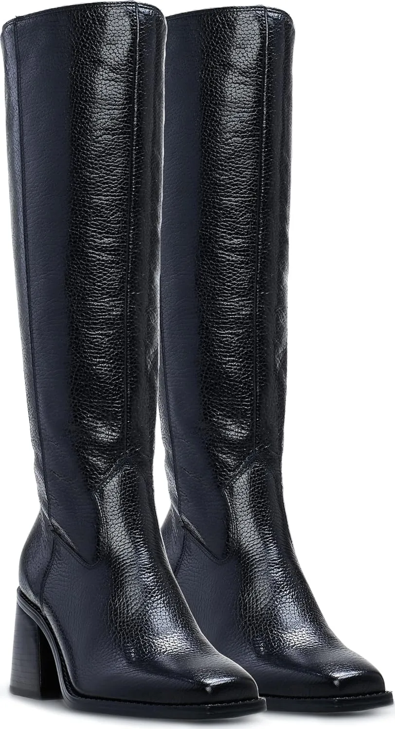 Vince Camuto Women's Biancaa Sangeti Extra Wide Calf Stacked Heel Knee High Boot