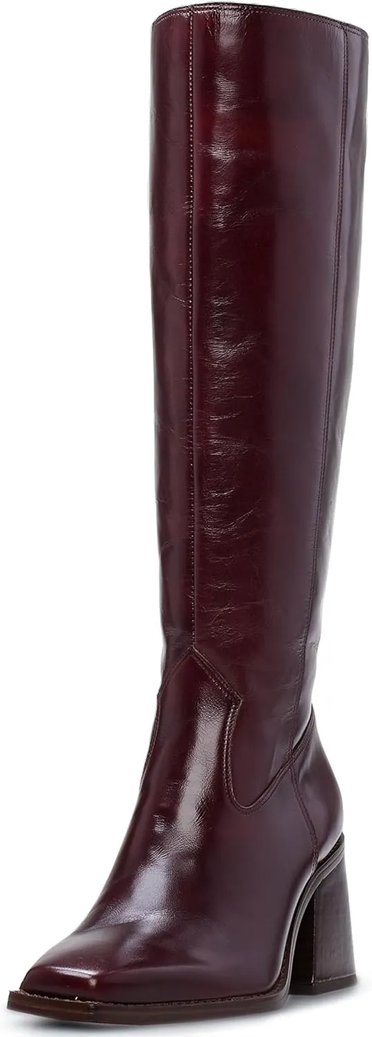 Vince Camuto Women's Sangeti Stacked Heel Knee High Boot Fashion