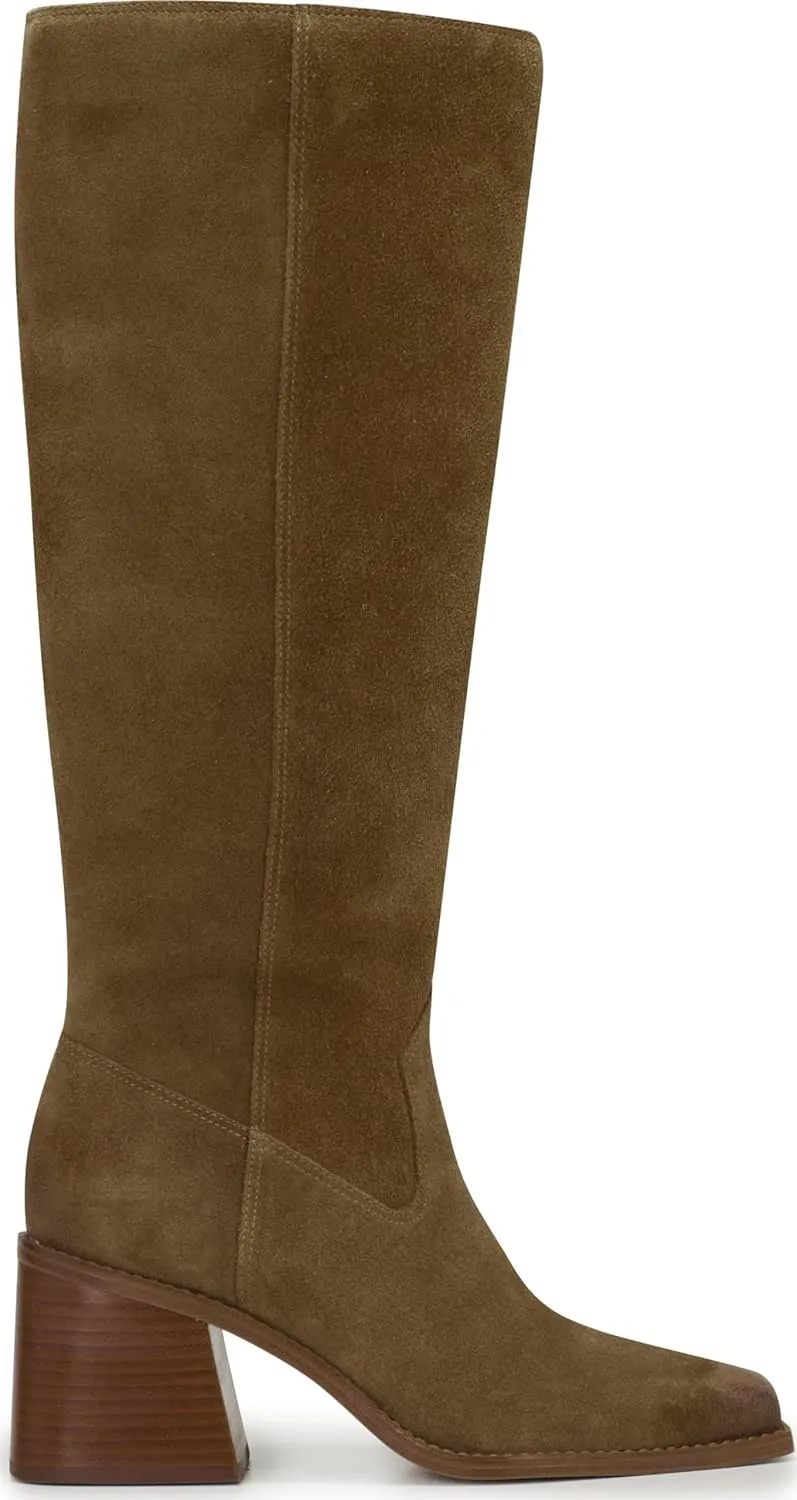 Vince Camuto Women's Sangeti Stacked Heel Knee High Boot Fashion