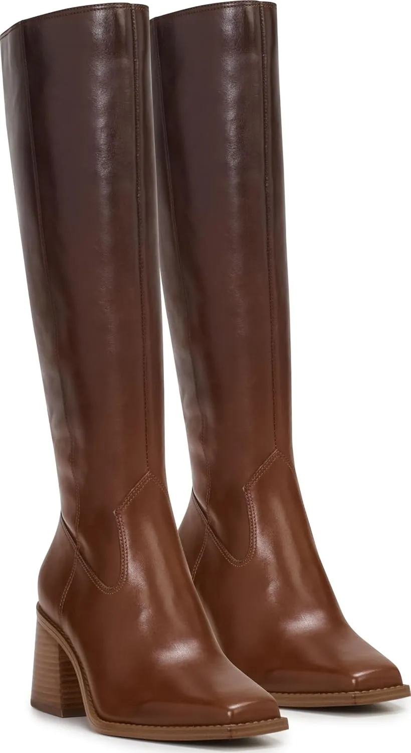 Vince Camuto Women's Sangeti Stacked Heel Knee High Boot Fashion