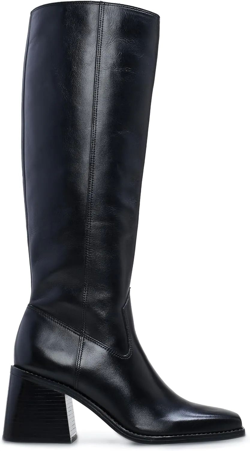 Vince Camuto Women's Sangeti Stacked Heel Knee High Boot Fashion