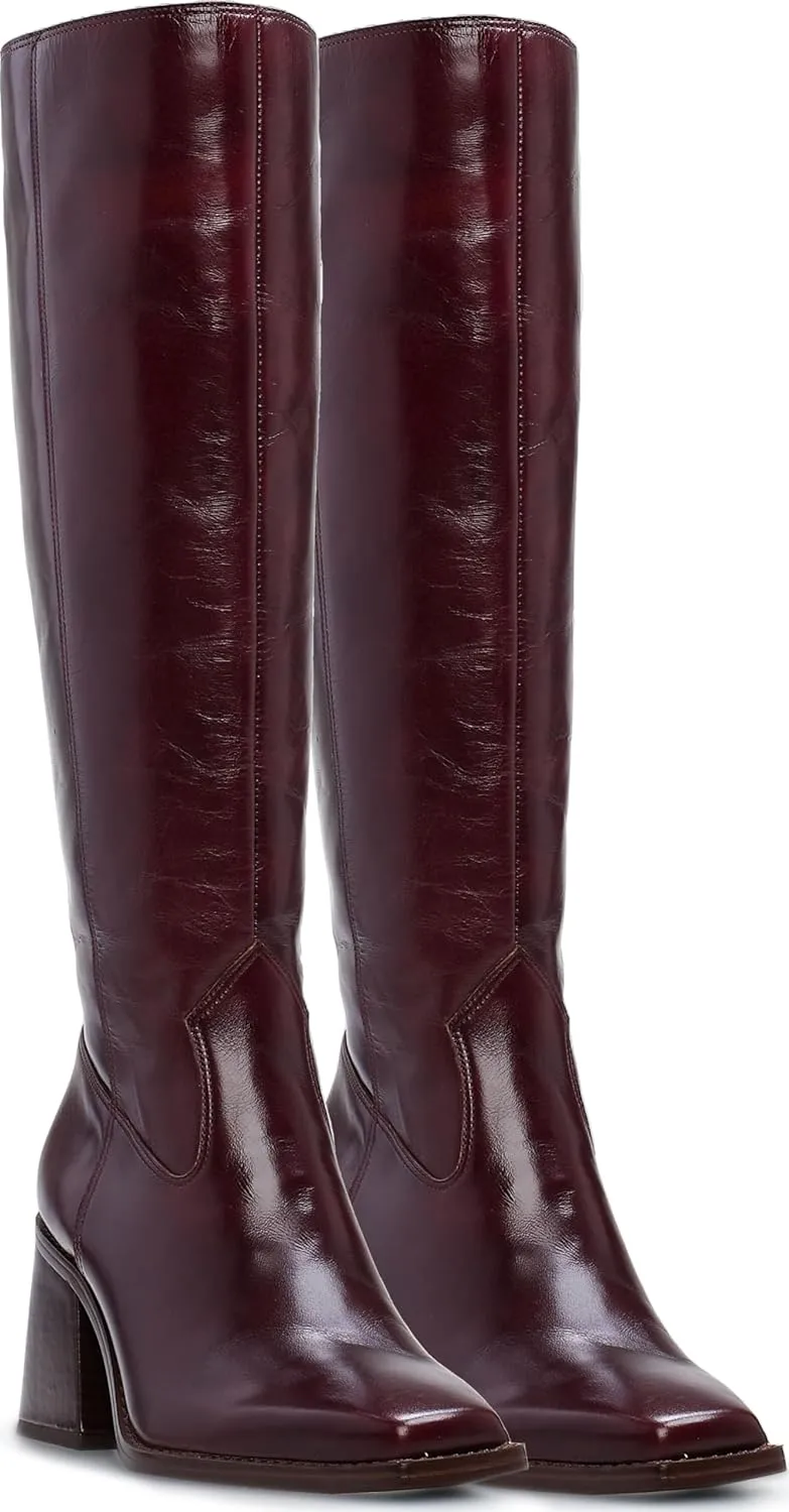 Vince Camuto Women's Sangeti Stacked Heel Knee High Boot Fashion