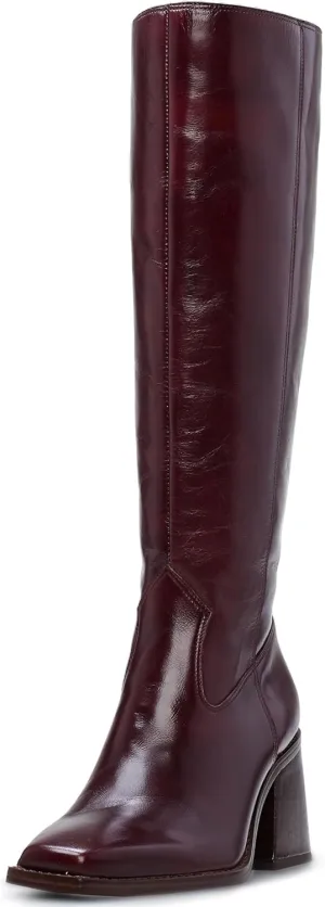 Vince Camuto Women's Sangeti Stacked Heel Knee High Boot Fashion