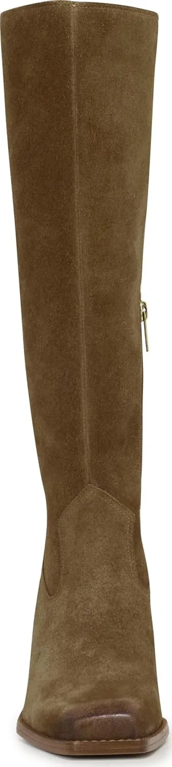 Vince Camuto Women's Sangeti Stacked Heel Knee High Boot Fashion