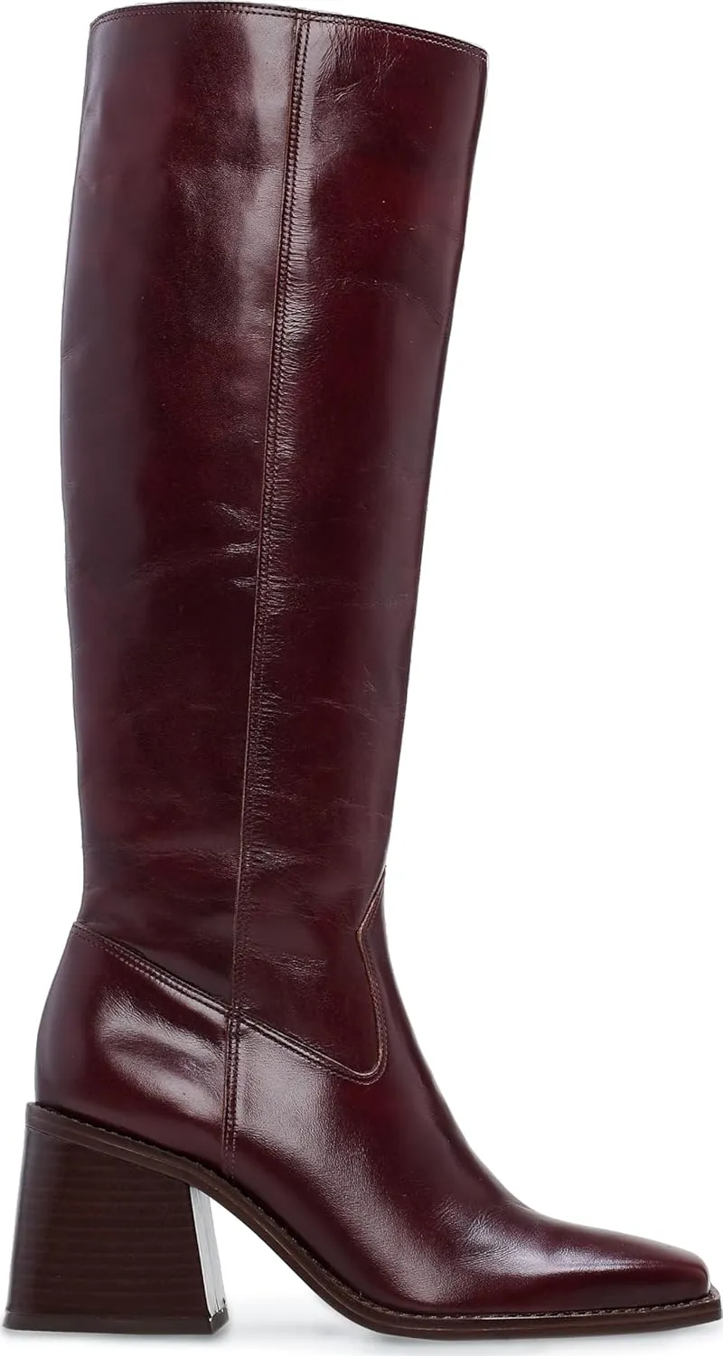 Vince Camuto Women's Sangeti Stacked Heel Knee High Boot Fashion