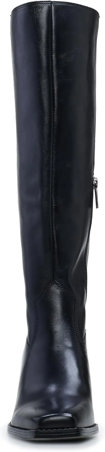 Vince Camuto Women's Sangeti Stacked Heel Knee High Wide Calf Boot Fashion
