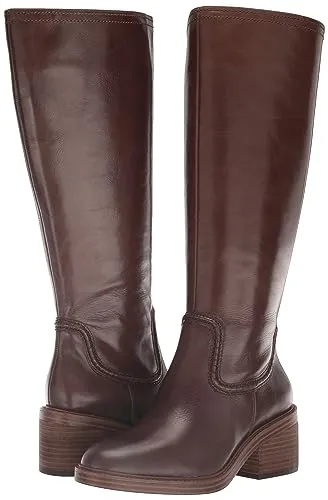 Vince Camuto Women's Vuliann Knee High Wide Calf Boot Fashion, Smokey Nut, 8.5