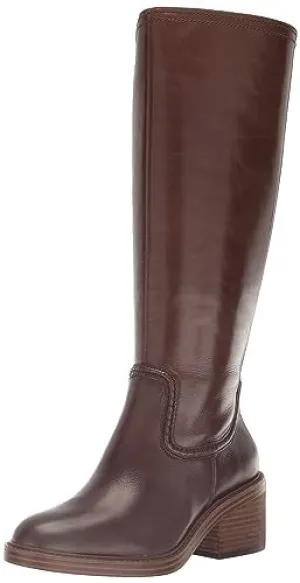 Vince Camuto Women's Vuliann Knee High Wide Calf Boot Fashion, Smokey Nut, 8.5