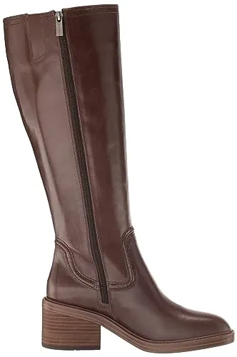 Vince Camuto Women's Vuliann Knee High Wide Calf Boot Fashion, Smokey Nut, 8.5