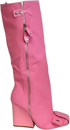Women Wedge Boots Knee High Fashion Pull On Boots