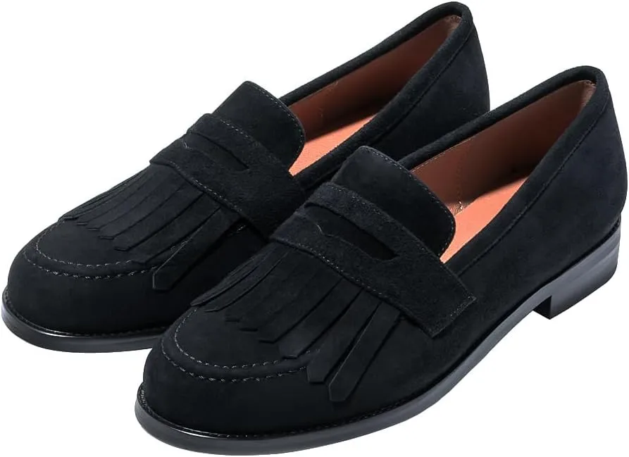 Women's Classic Flat Suede Tassel Loafer