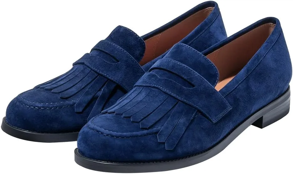 Women's Classic Flat Suede Tassel Loafer