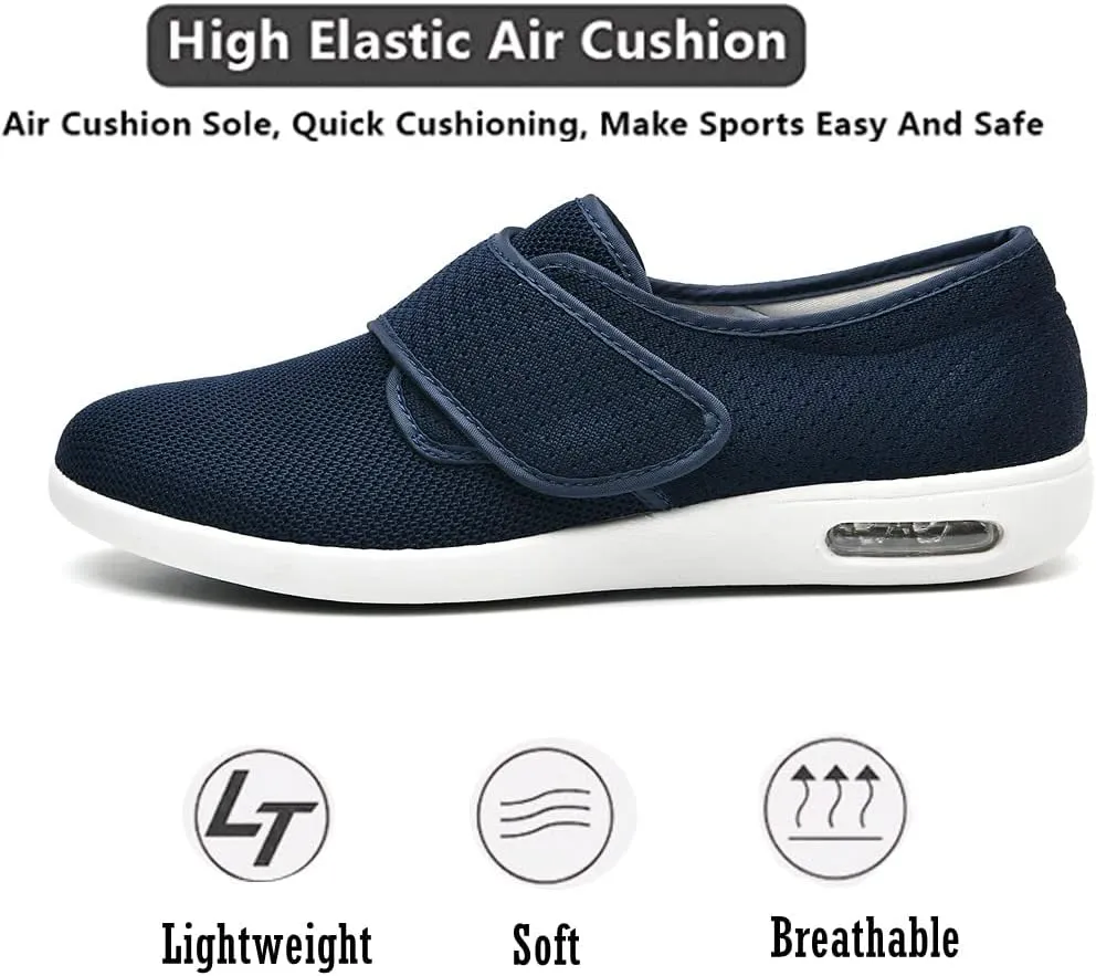 Women's Diabetic Shoes Wide Width Edema Shoes Breathable Memory Foam Lightweight Walking Sneakers for Elderly Swollen Feet