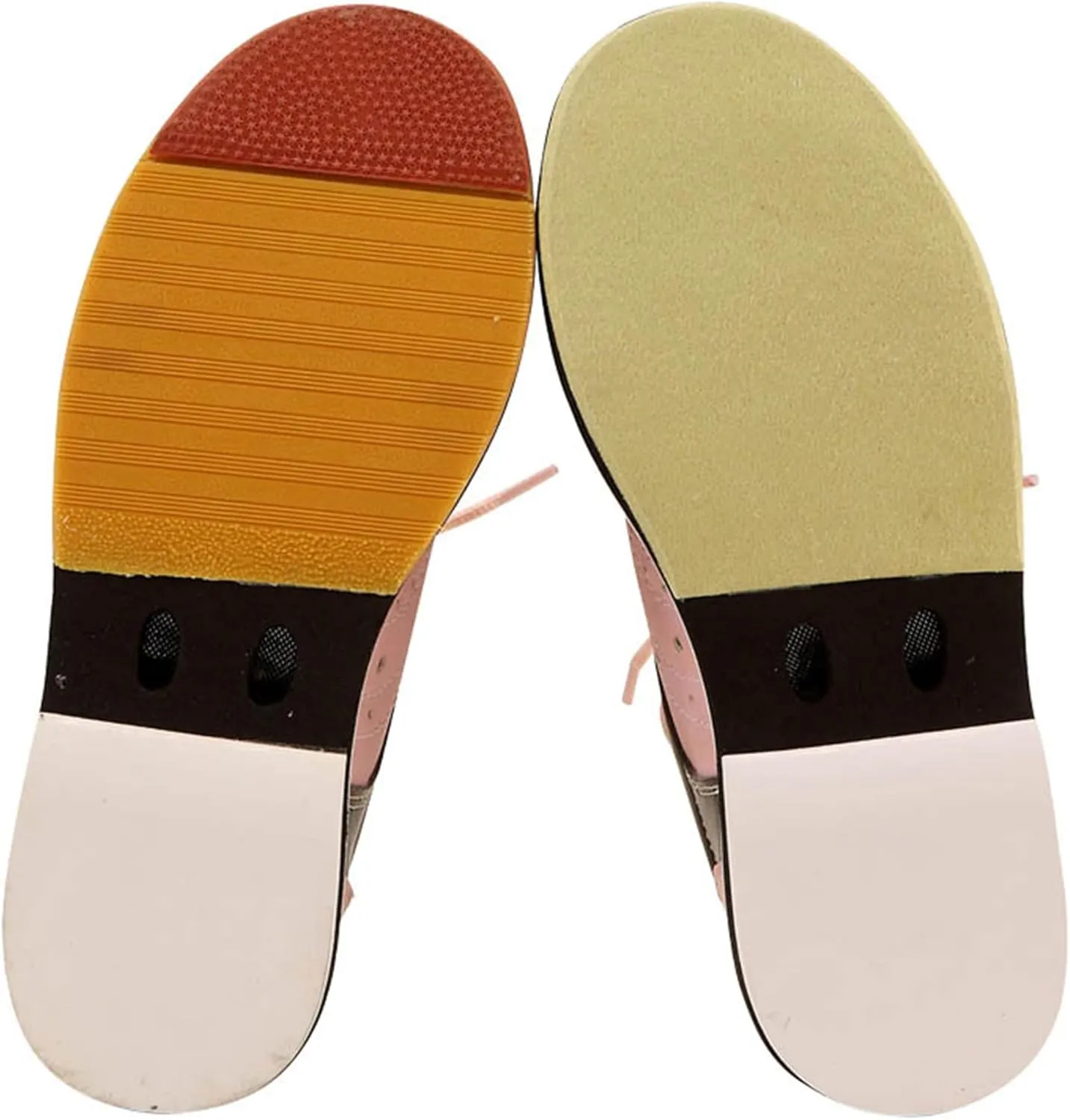 Womens Lawn Bowling Shoes Leather Breathable Bowling Trainers Non-Slip Comfortable