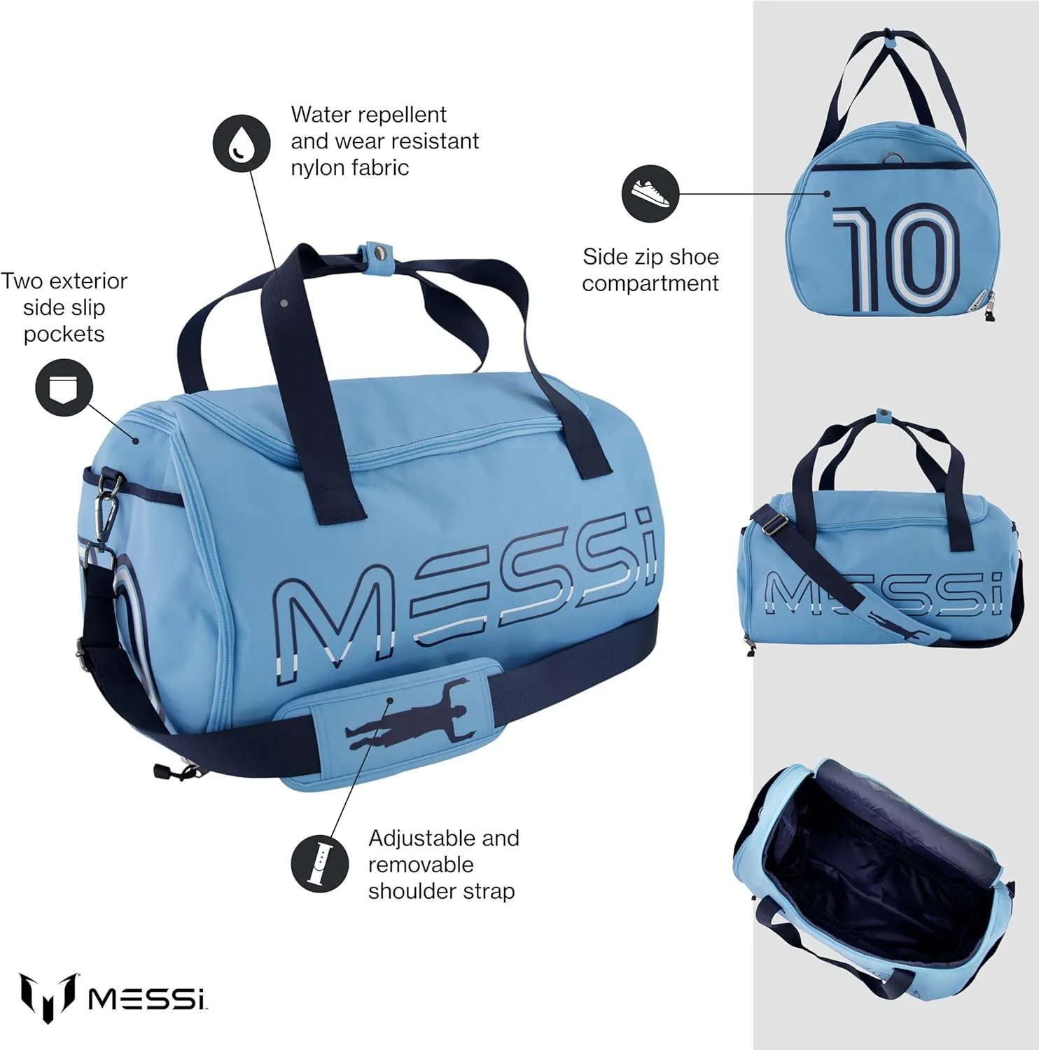 Women's Lifestyle Duffel Bag, Side Pockets & Adjustable Strap, Durable