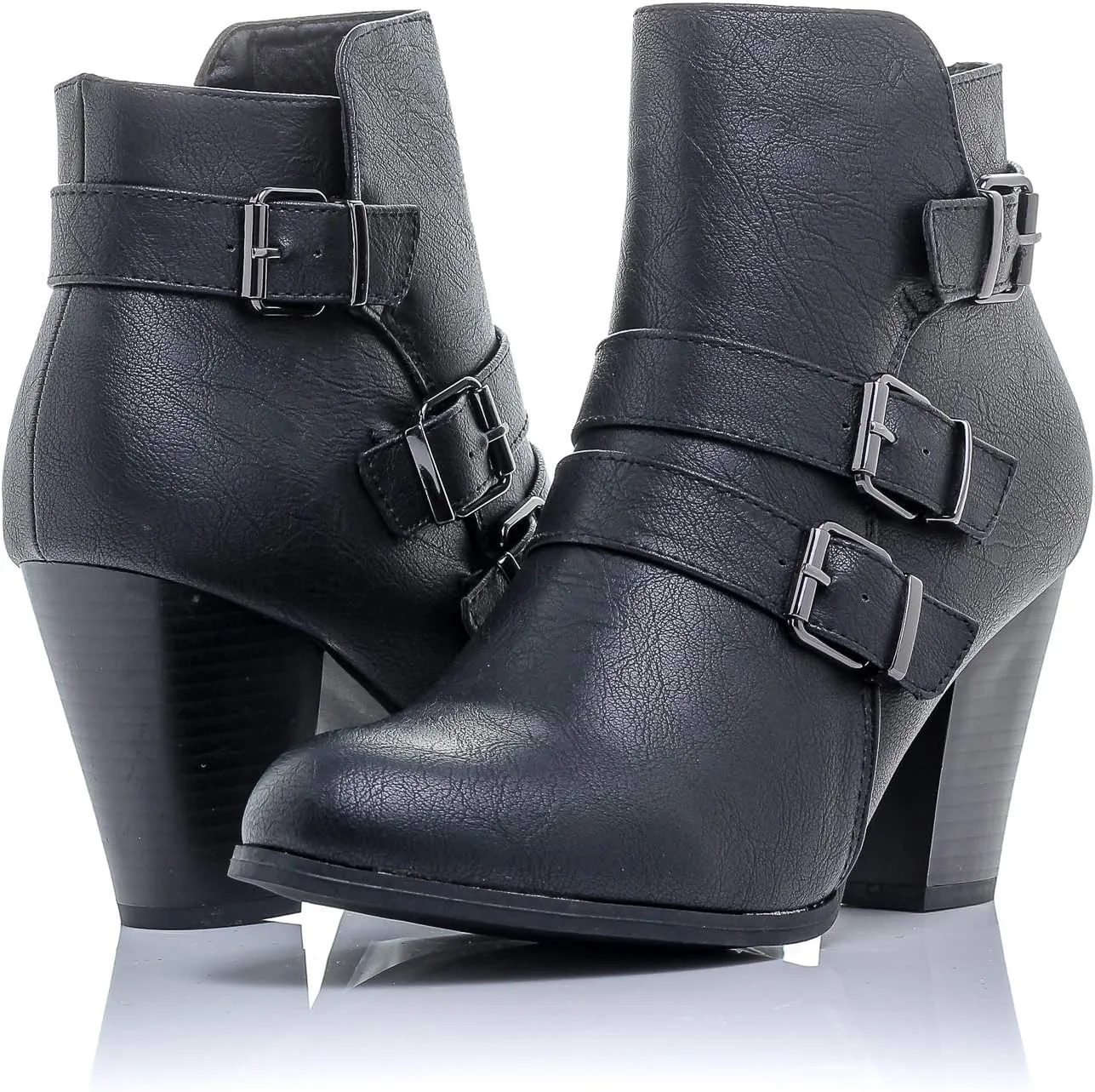 Women's Payton Boot Side Zip High Block Heel Ankle Booties