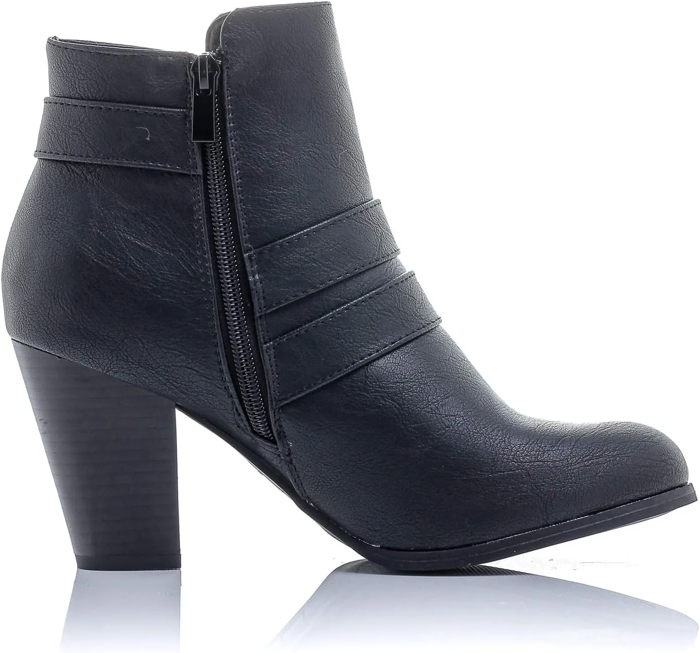 Women's Payton Boot Side Zip High Block Heel Ankle Booties
