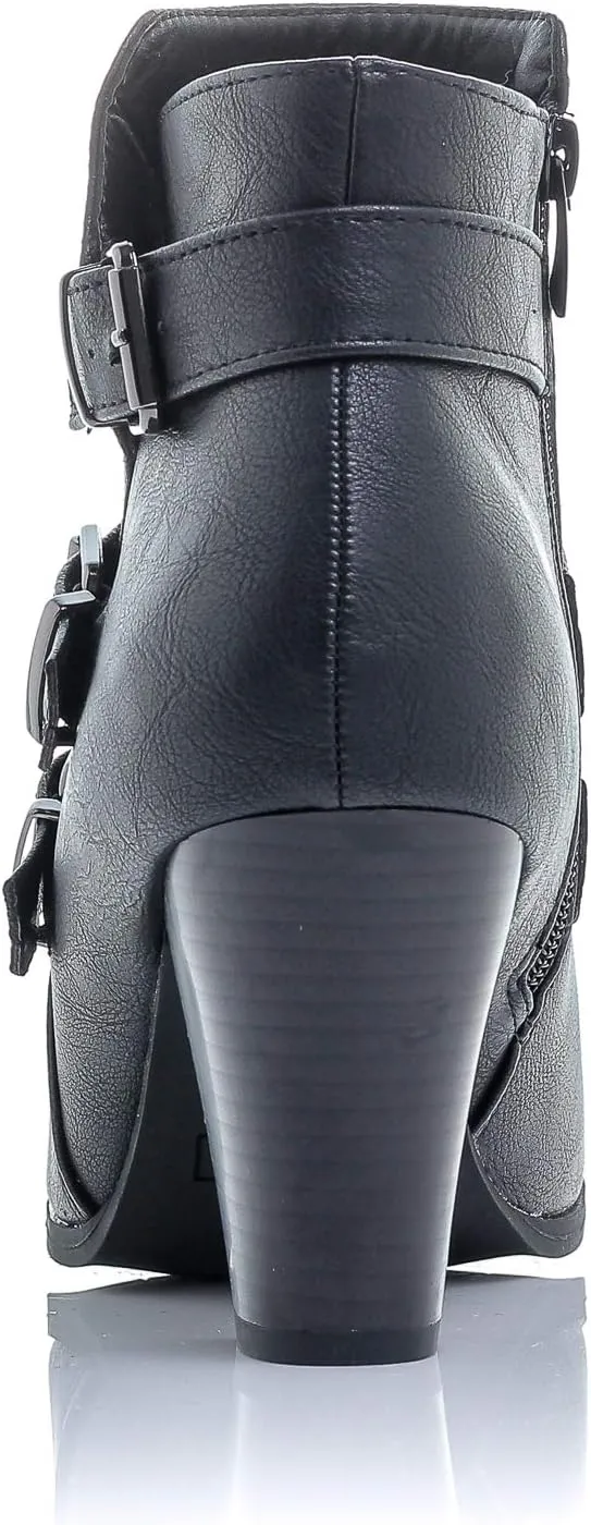 Women's Payton Boot Side Zip High Block Heel Ankle Booties