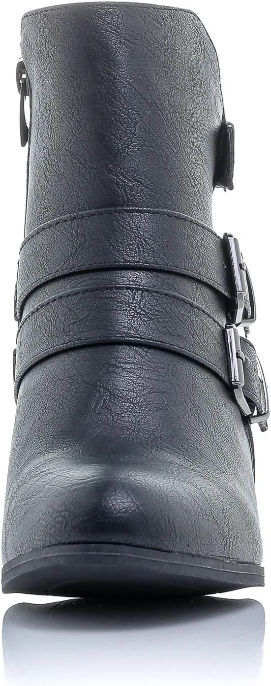 Women's Payton Boot Side Zip High Block Heel Ankle Booties