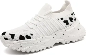 Women's Slip On Walking Shoes Lightweight Breathable Comfortable Tennis Sneakers for Workout Gym Cross Training Casual Platform Fashion Sneaker