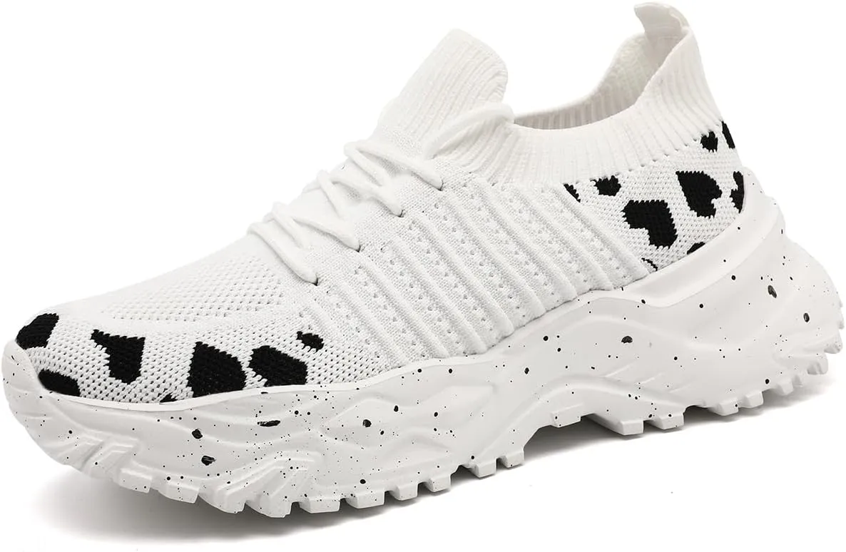 Women's Slip On Walking Shoes Lightweight Breathable Comfortable Tennis Sneakers for Workout Gym Cross Training Casual Platform Fashion Sneaker