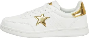 Women's Star Sneaker Lace Up Low Top Comfortable Cushioned Walking Shoes Casual Lightweight Breathable Tennis Shoes