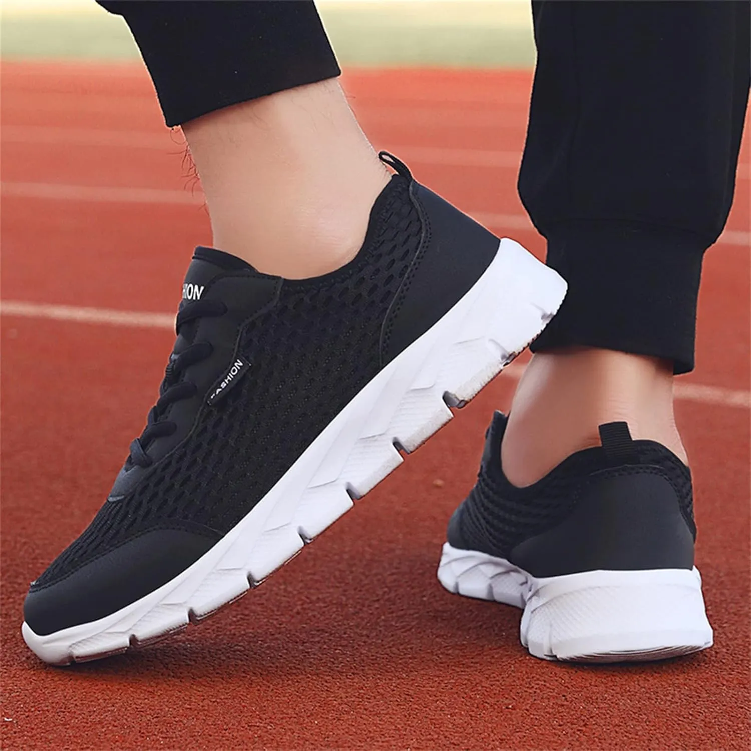 Womens Walking Shoes Lace Up Lightweight Memory Foam Cheer Walking Shoes Women Workout Slip On Shoes Casual Men's Fashion Sneakers White Tennis Shoe Trainers Shoe