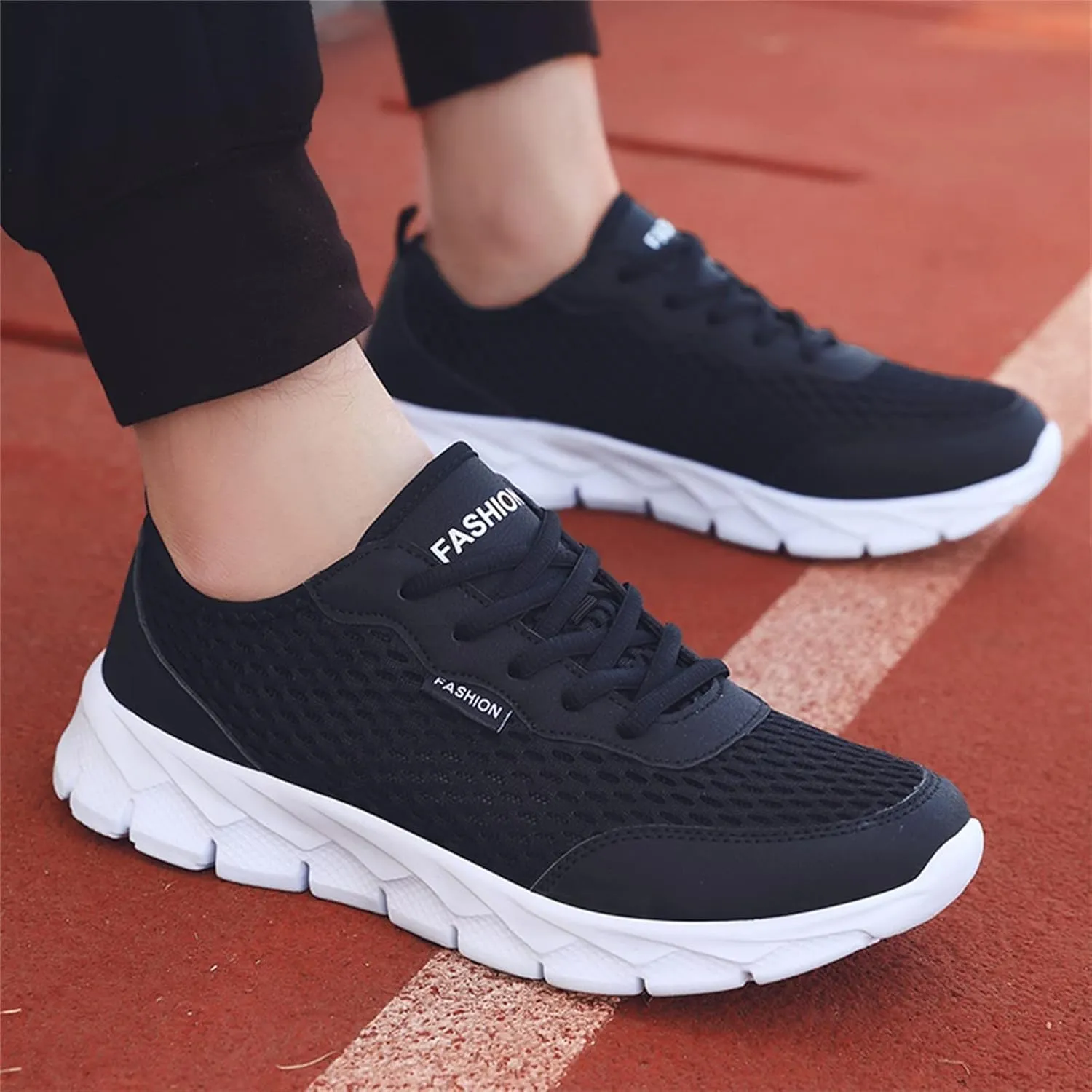 Womens Walking Shoes Lace Up Lightweight Memory Foam Cheer Walking Shoes Women Workout Slip On Shoes Casual Men's Fashion Sneakers White Tennis Shoe Trainers Shoe