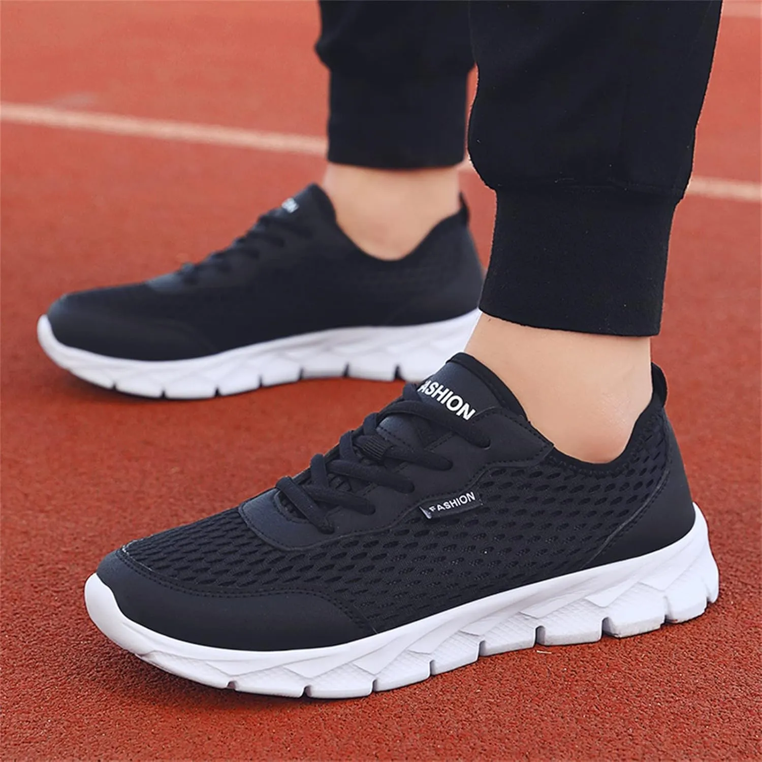 Womens Walking Shoes Lace Up Lightweight Memory Foam Cheer Walking Shoes Women Workout Slip On Shoes Casual Men's Fashion Sneakers White Tennis Shoe Trainers Shoe