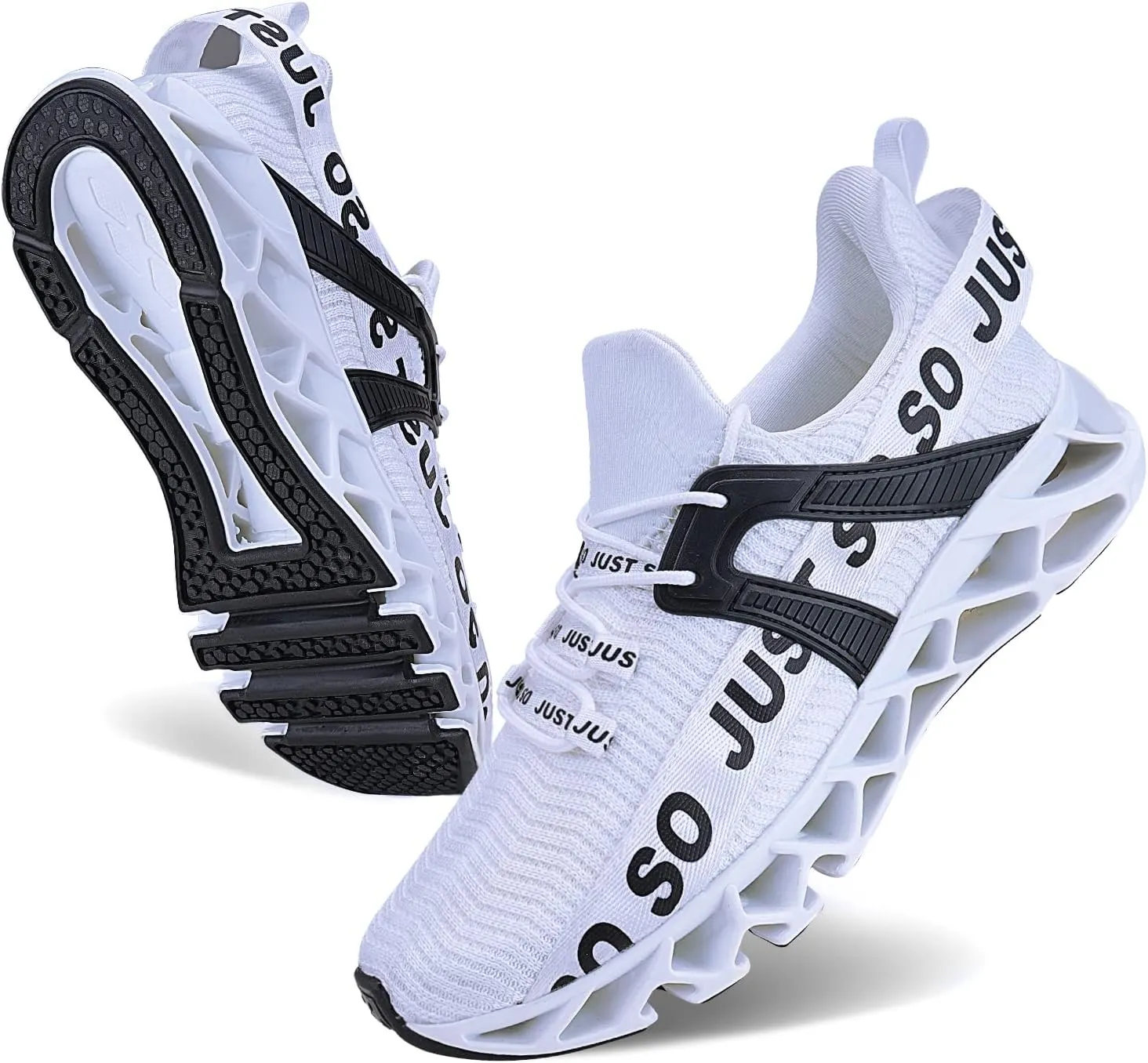 WONESION Mens Breathable Walking Tennis Running Shoes Blade Fashion Sneakers
