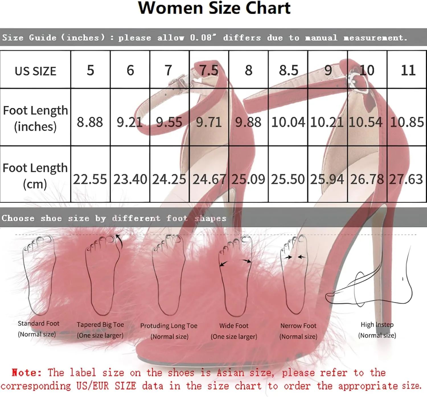 YIBLBOX Women's Feather Heels Open Toe Sandal Fluffy Fur High Heel Shoes Ankle Strap Stiletto Pump for Wedding Party Dance Evening