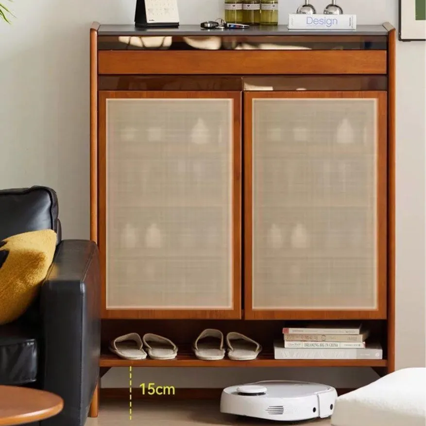 ZOSA Modern Solid Wood Shoe Cabinet