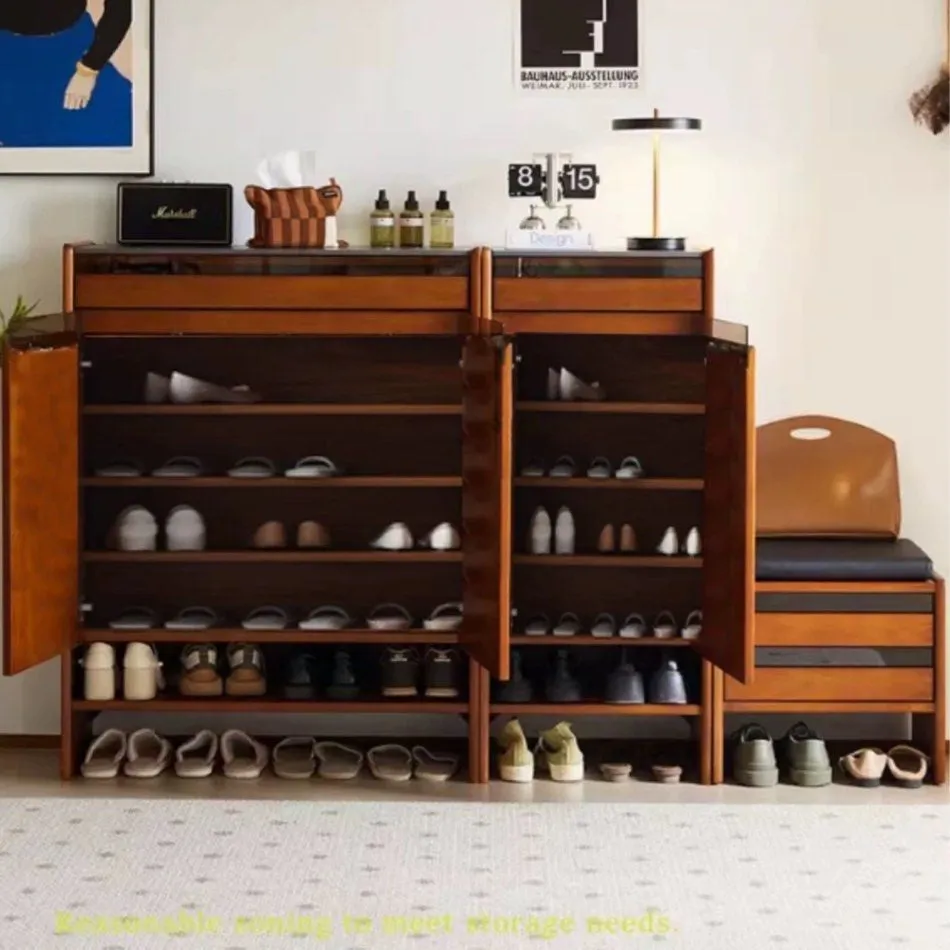 ZOSA Modern Solid Wood Shoe Cabinet