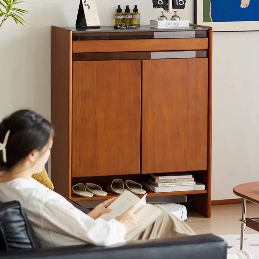 ZOSA Modern Solid Wood Shoe Cabinet